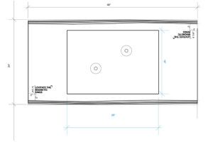 Mobius Science Center exhibit table production art