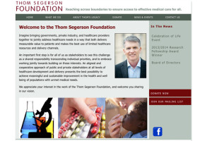 Thom Segerson Foundation home page